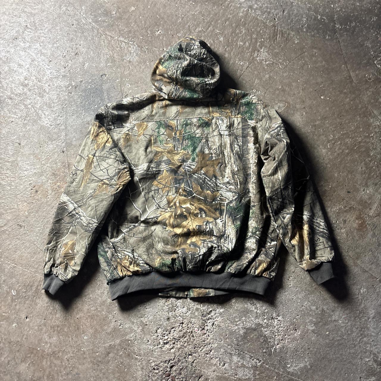 Realtree Print Full Zip Hooded Workwear Jacket - L