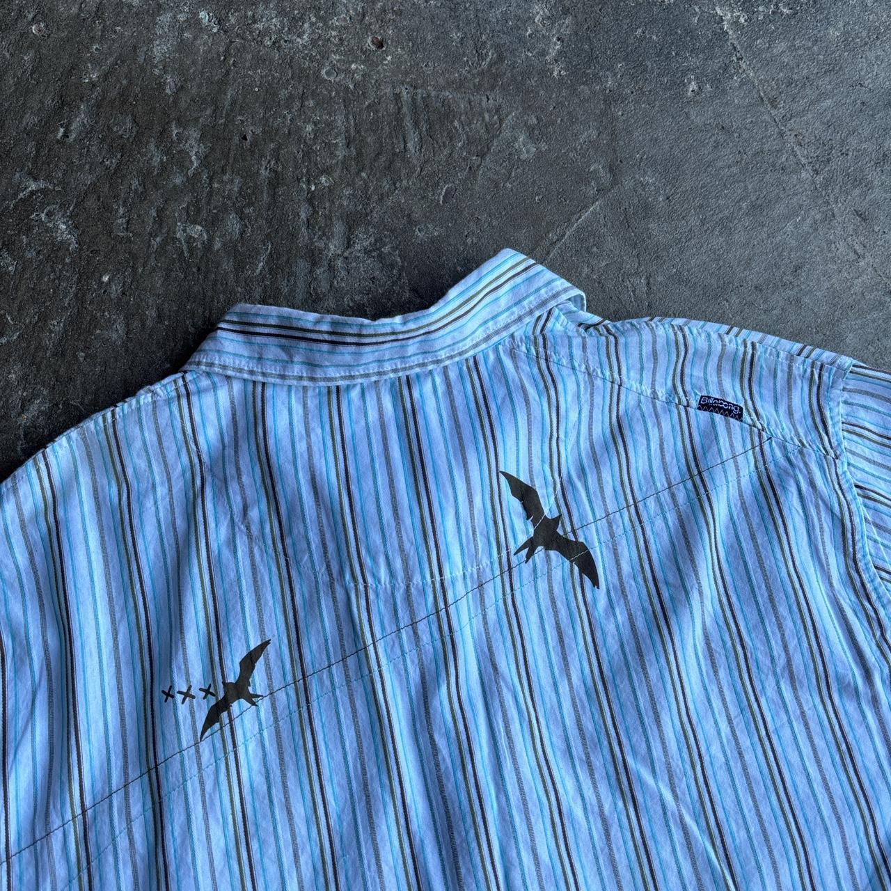 00s Billabong striped short-sleeve shirt