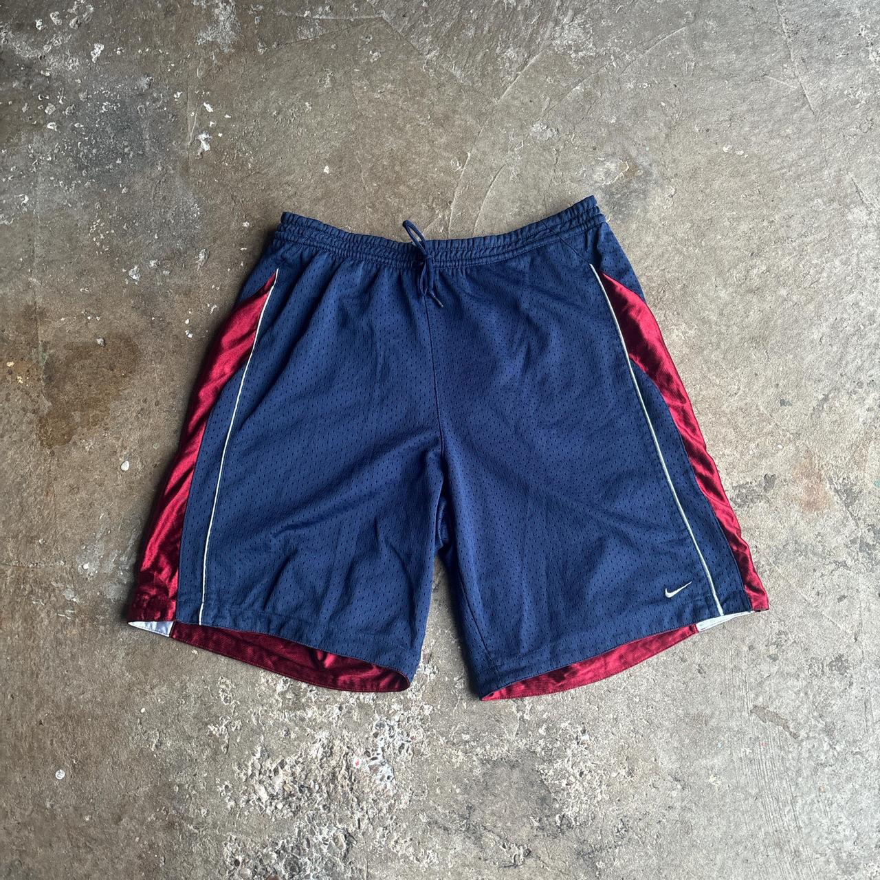 Red/Navy/White Nike Reversible Basketball Shorts