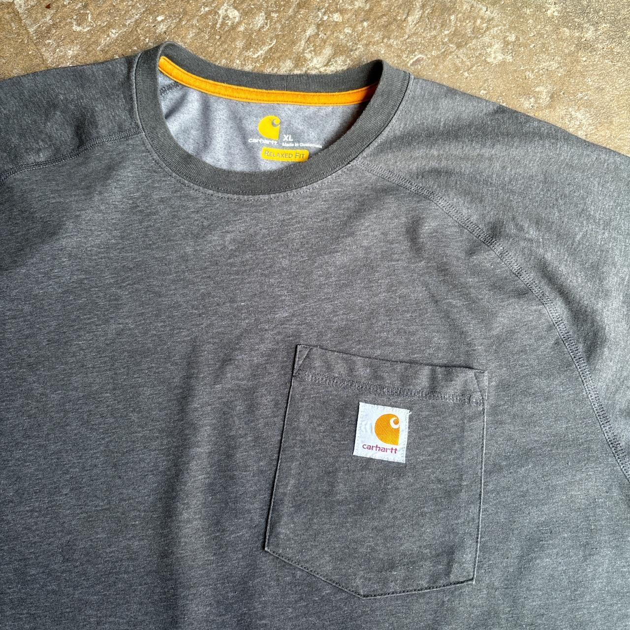 Grey Carhartt Force single pocket tee