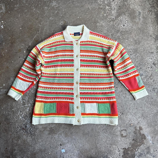 Multi Coloured Knitted Cardigan