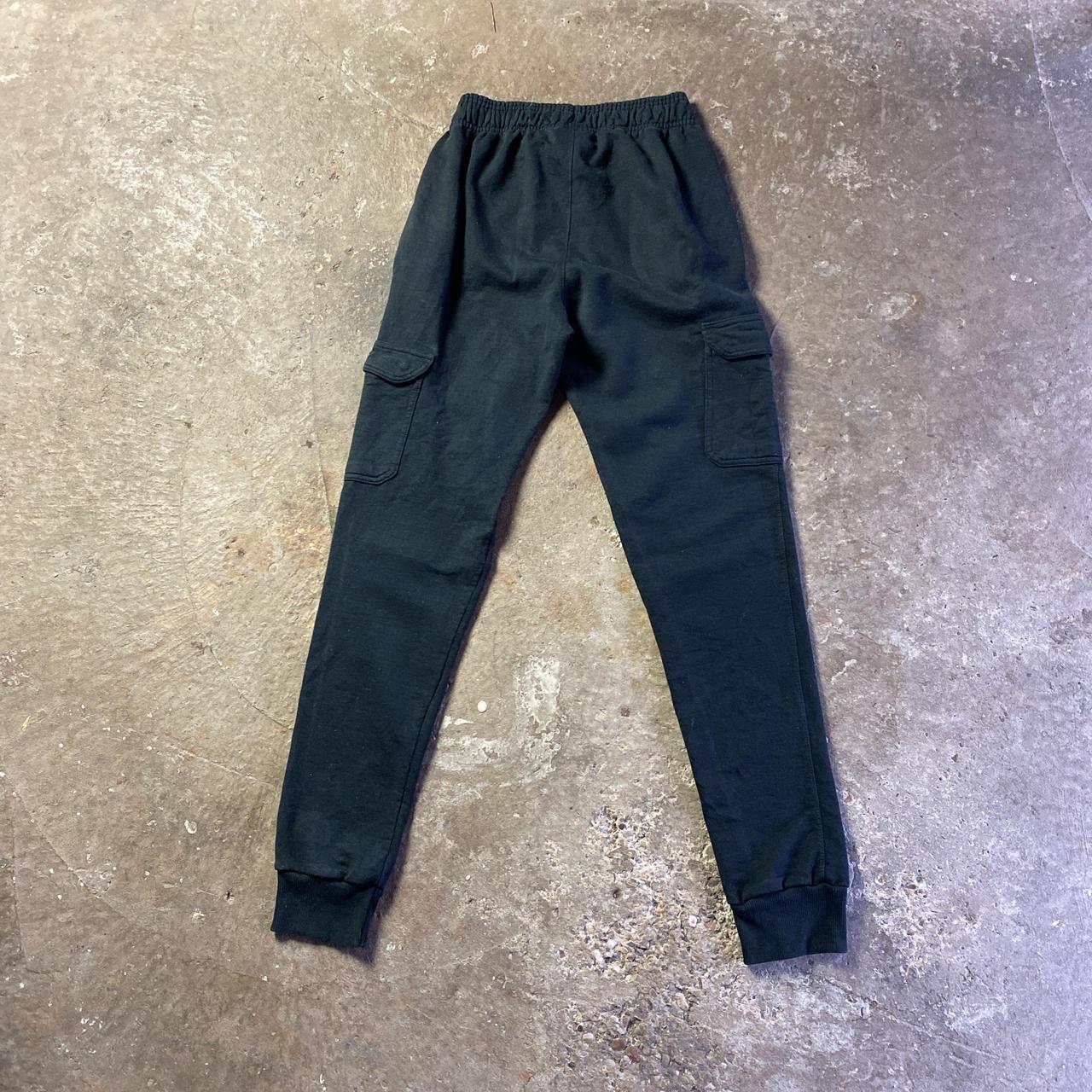 Black Slim Champion Cargo Track Pants - S