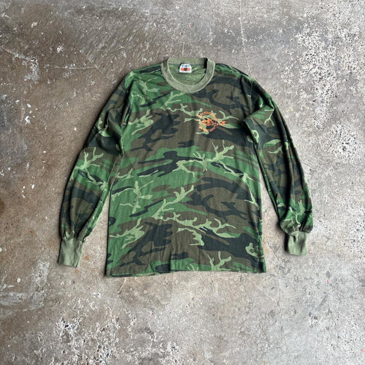 Green Camouflage Long-Sleeve T-Shirt