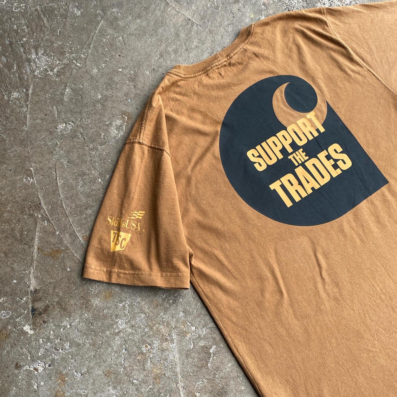 Brown Carhartt Single Pocket Graphic T-Shirt - M