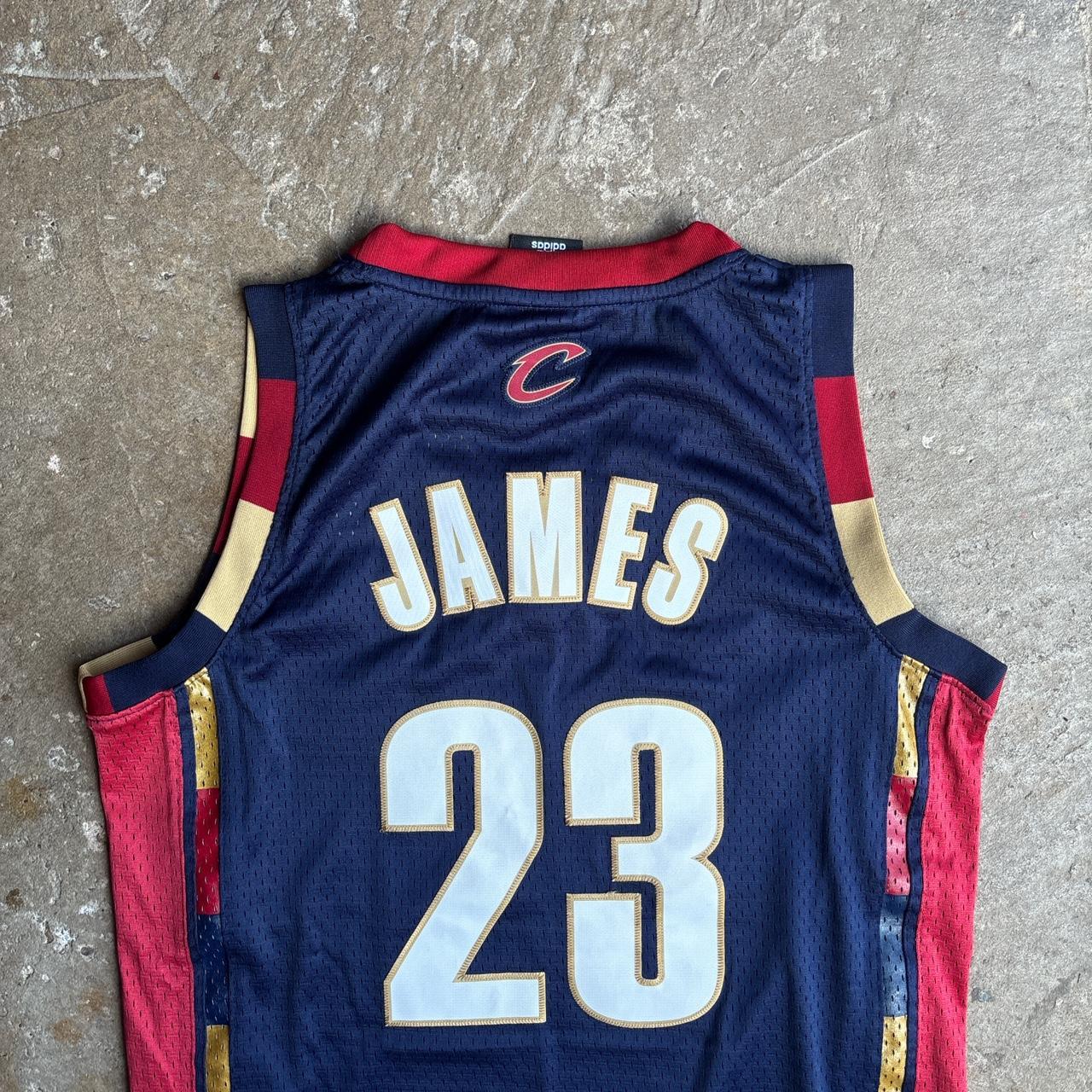 Navy Lebron James Cavaliers Authentic Adidas 2003/04 Jersey