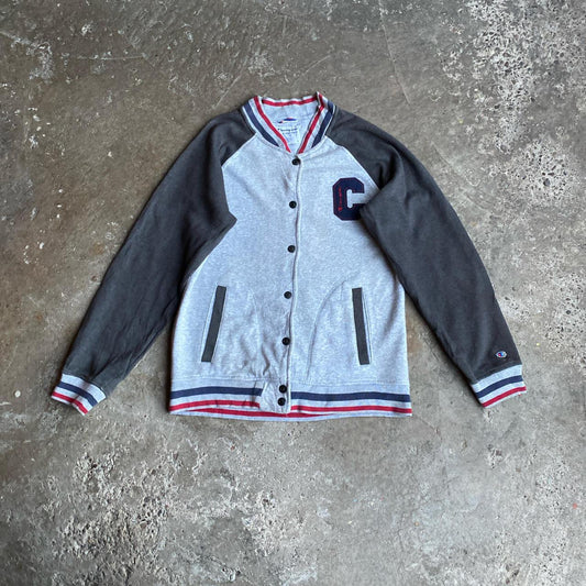 Grey Champion Varsity Jacket - S