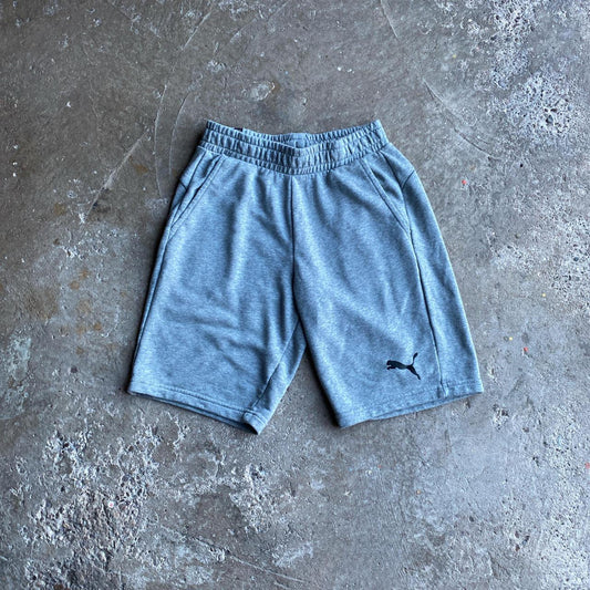 Grey Puma Tracksuit Shorts - M
