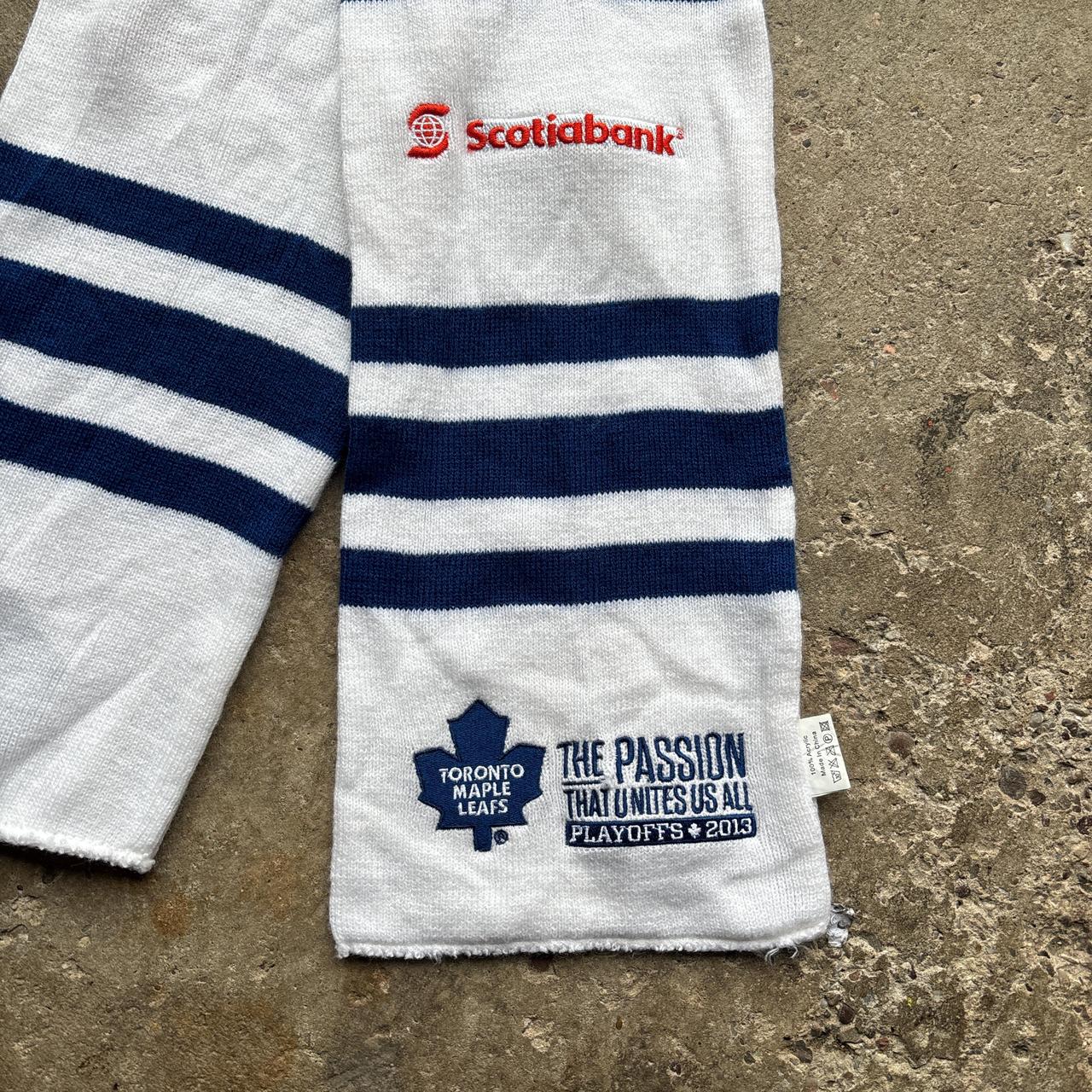 Blue and white Toronto Maple Leafs 2013 play offs scarf