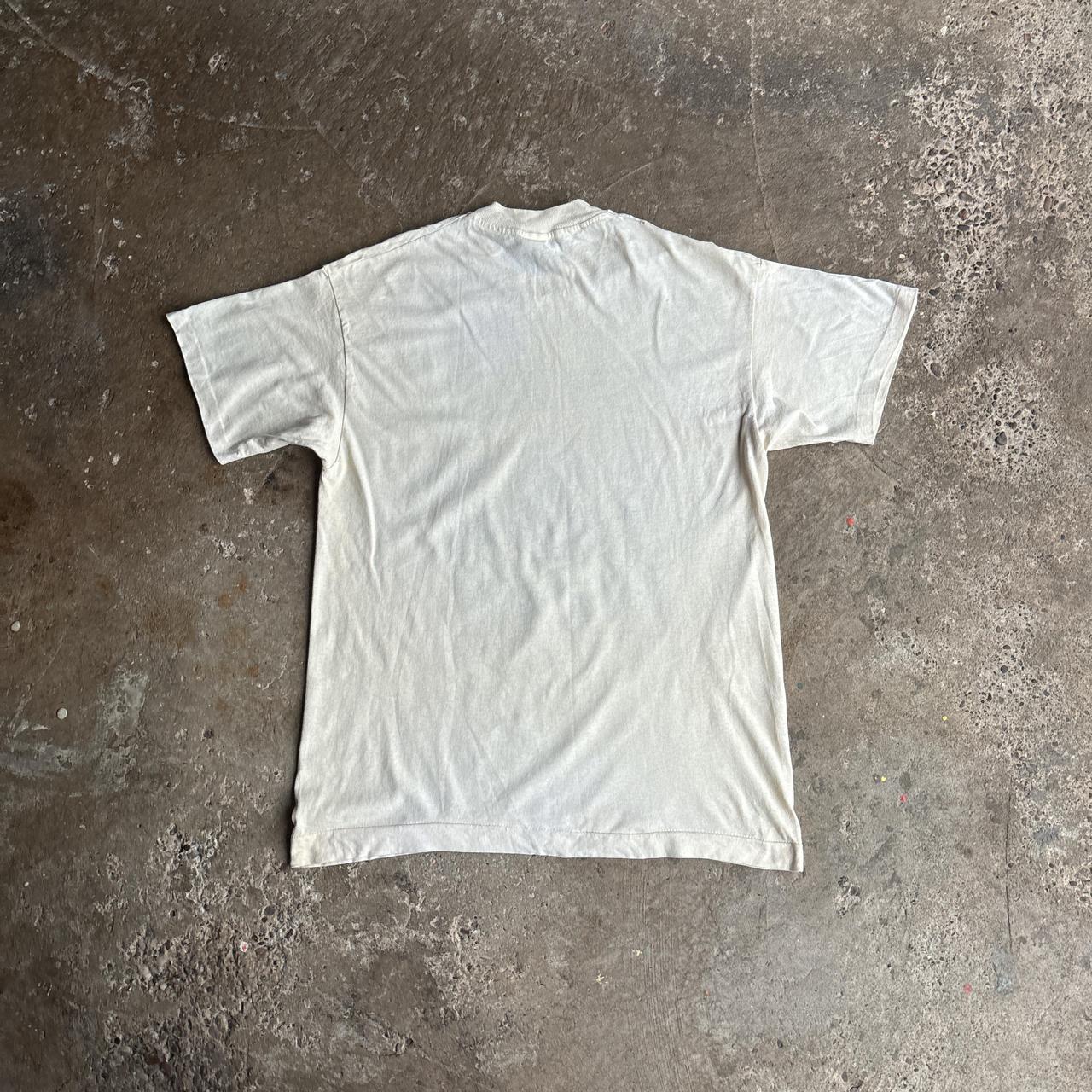 White/Cream Guinness Graphic Single Stitch T-Shirt - L