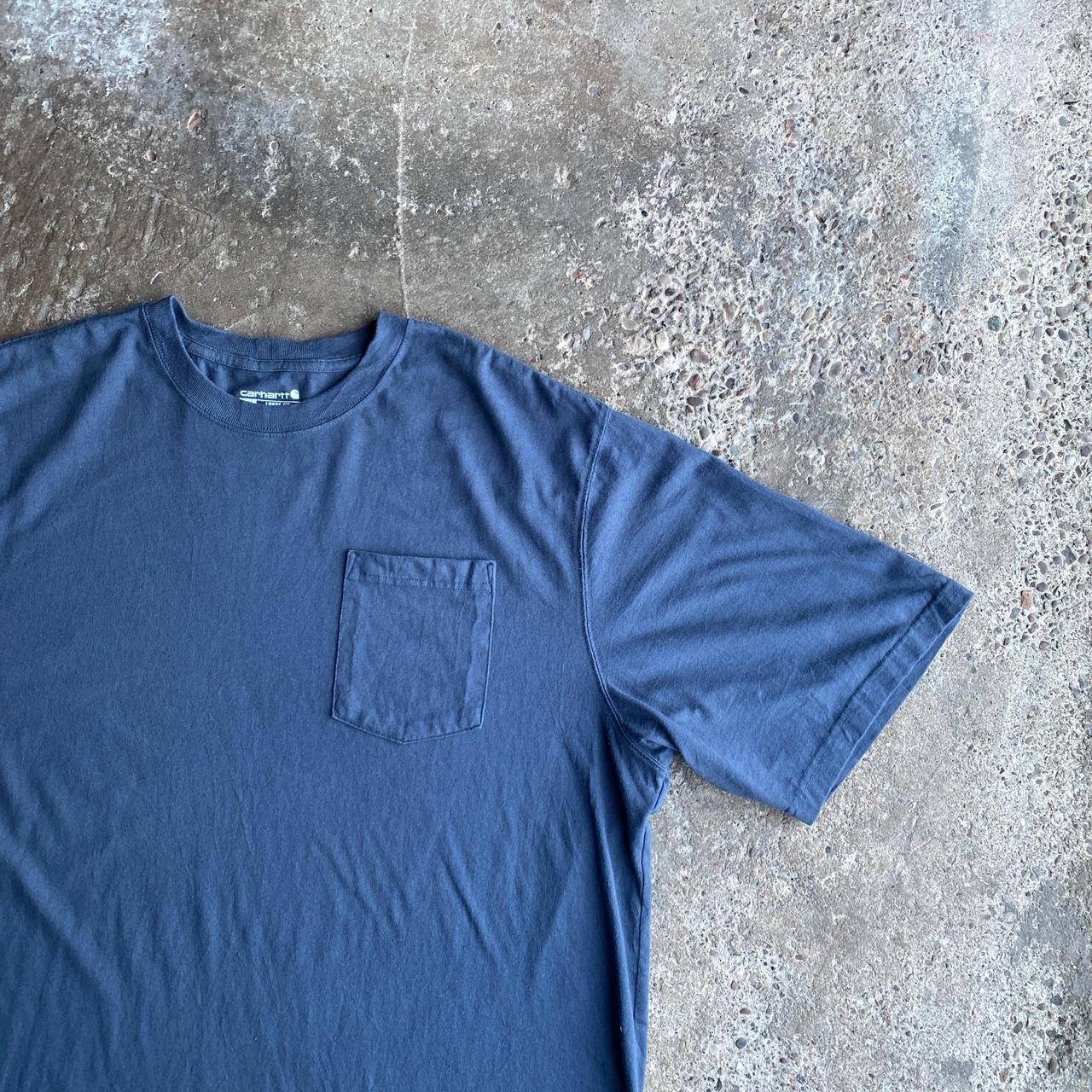 Blue Carhartt Single Pocket T-Shirt - 2XL
