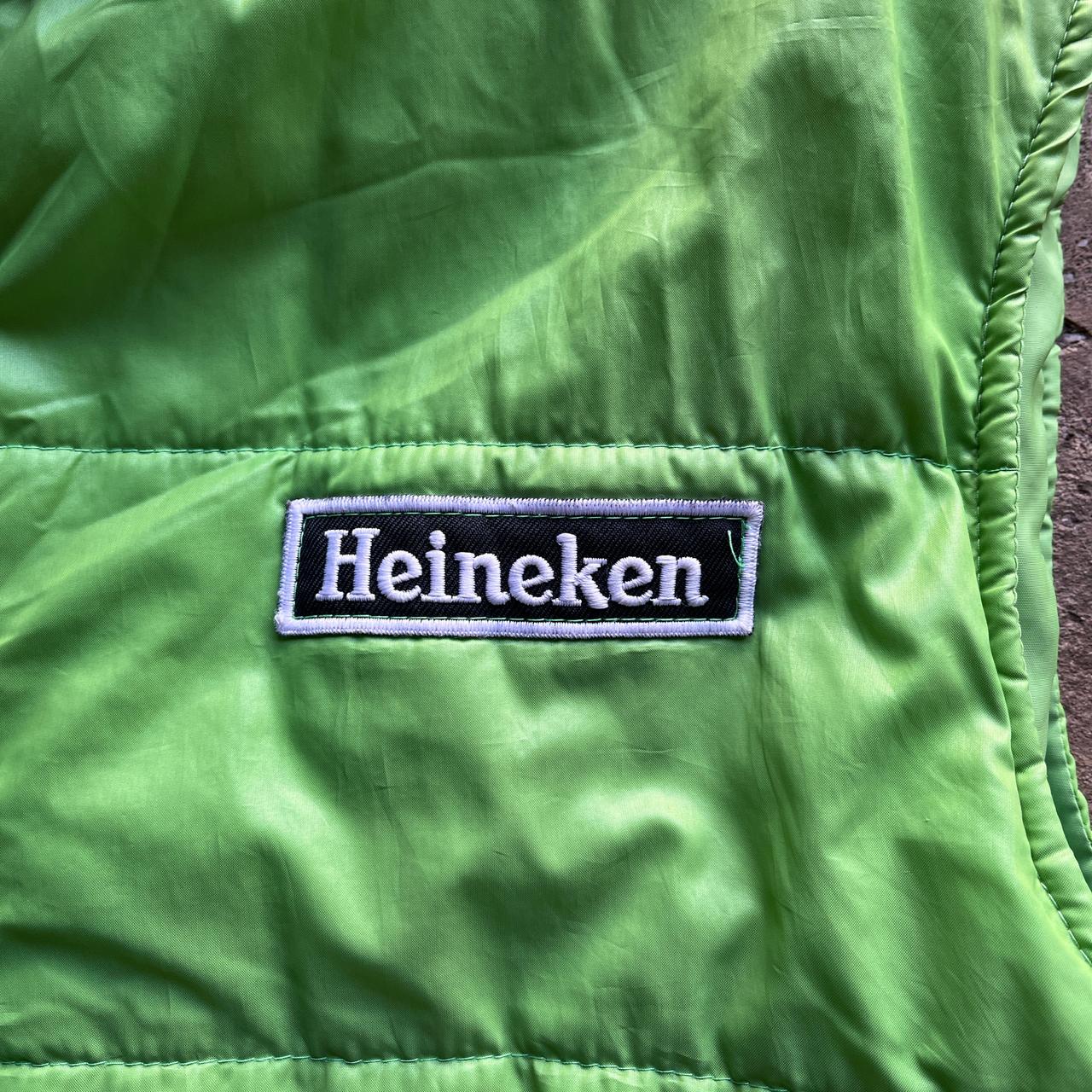 Beautiful Vibrant Heineken Puffa Gilet