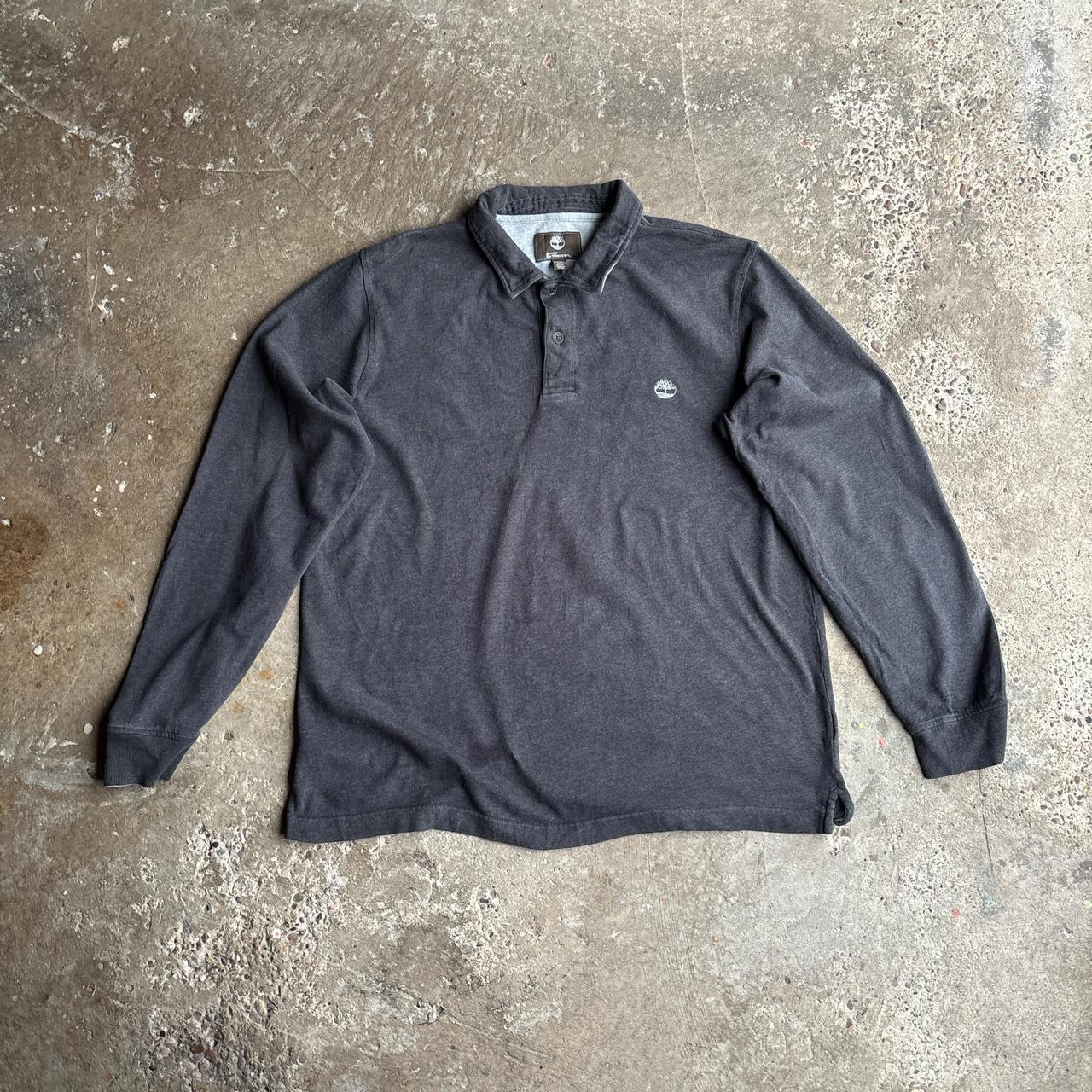 Grey Timberland Cotton Polo Shirt - XL