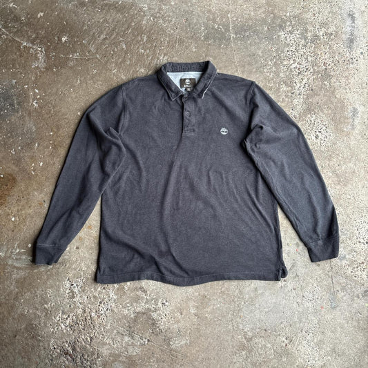 Grey Timberland Cotton Polo Shirt - XL