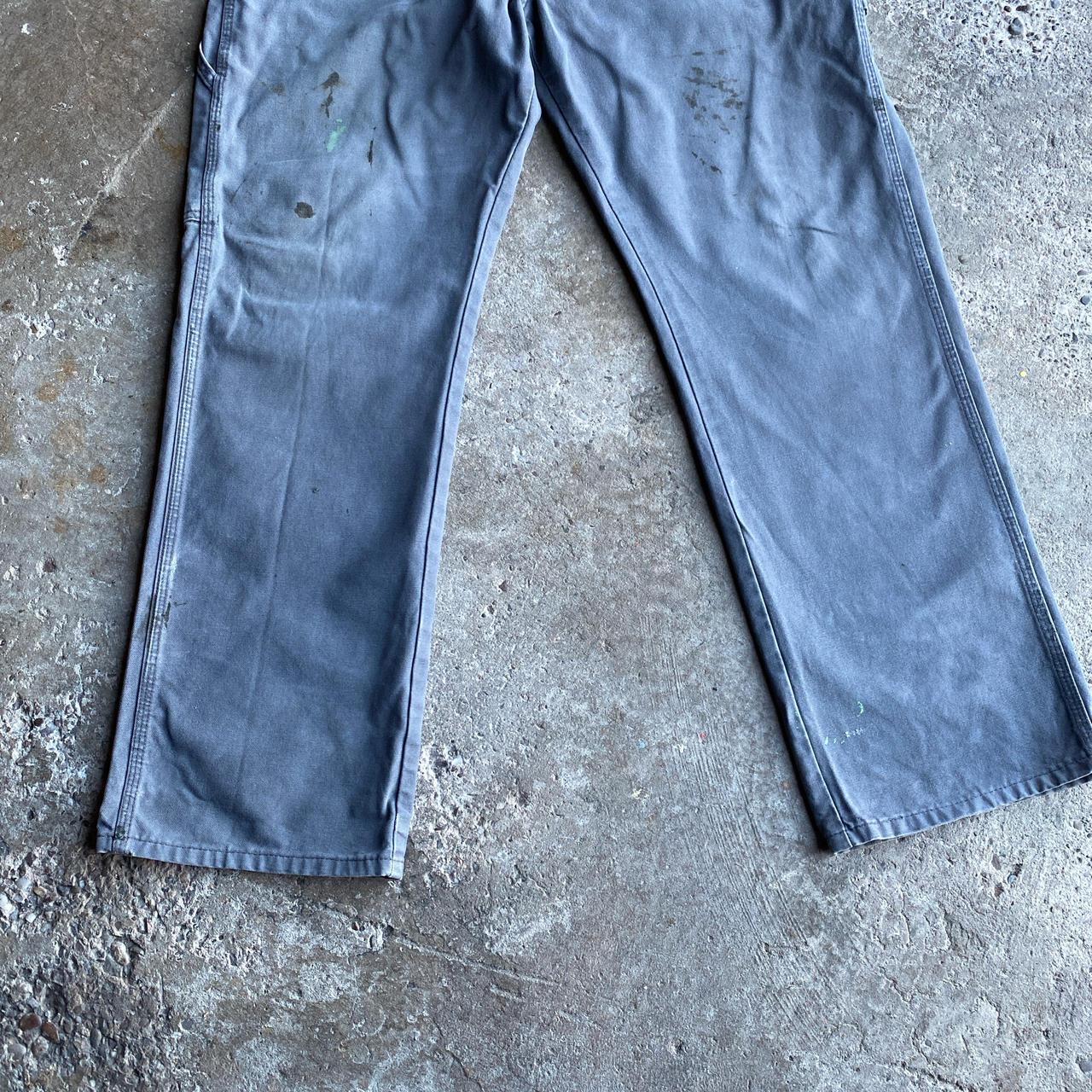 Grey Dickies Distressed Carpenter Trousers - W36