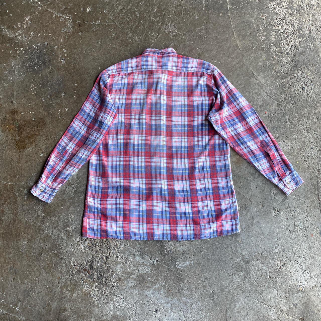 Vintage Red & Blue C&A Flannel Shirt - M