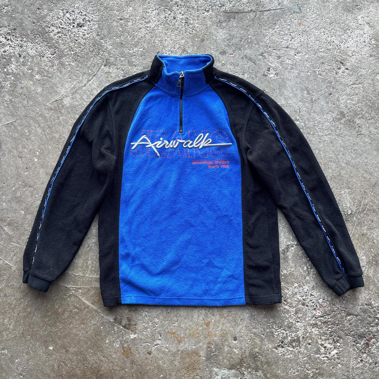 Blue and black Airwalk Zip-up fleece
