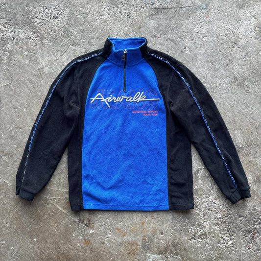 Blue and black Airwalk Zip-up fleece