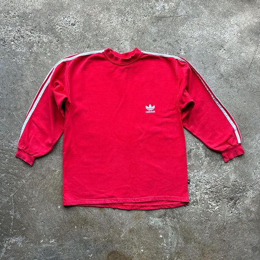 Red and white vintage adidas sweatshirt
