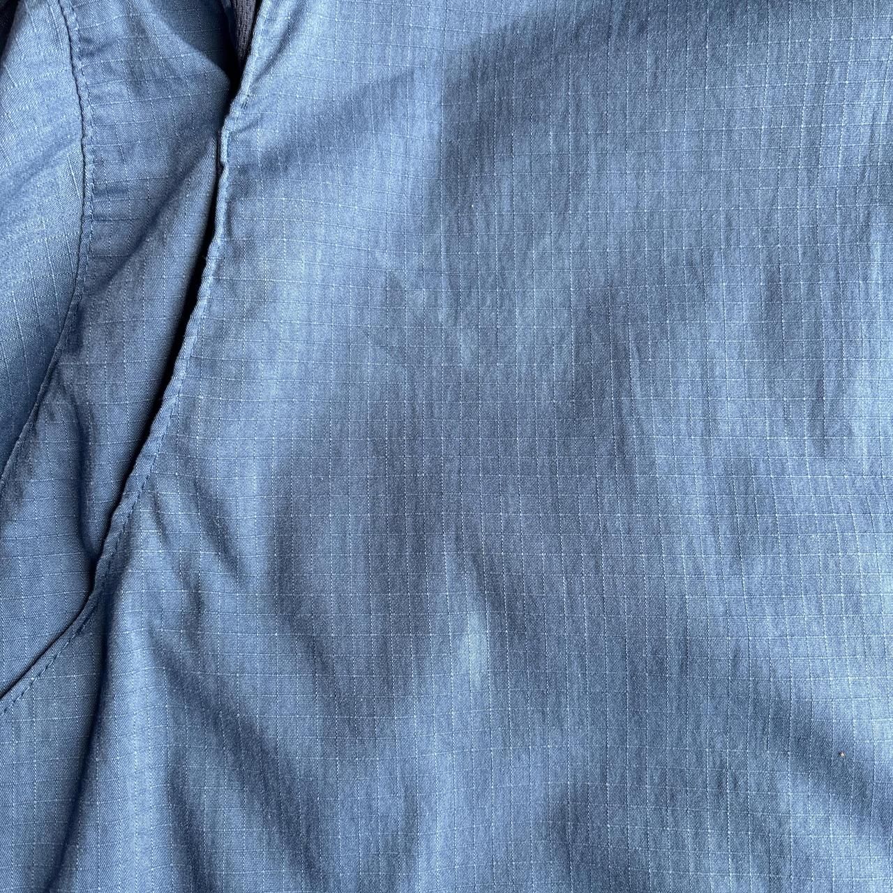 Blue Carhartt Textured Long-Sleeve Shirt