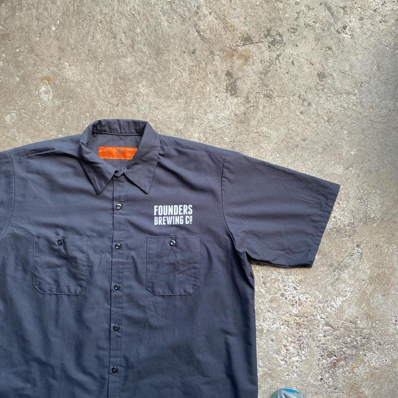 Black ‘Founders Brewing’ Workwear Shirt