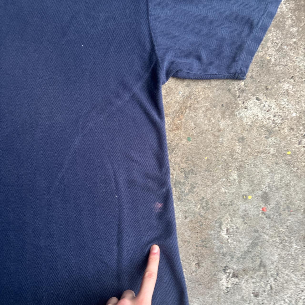 Navy Button Up Carhartt T-Shirt - 2XL