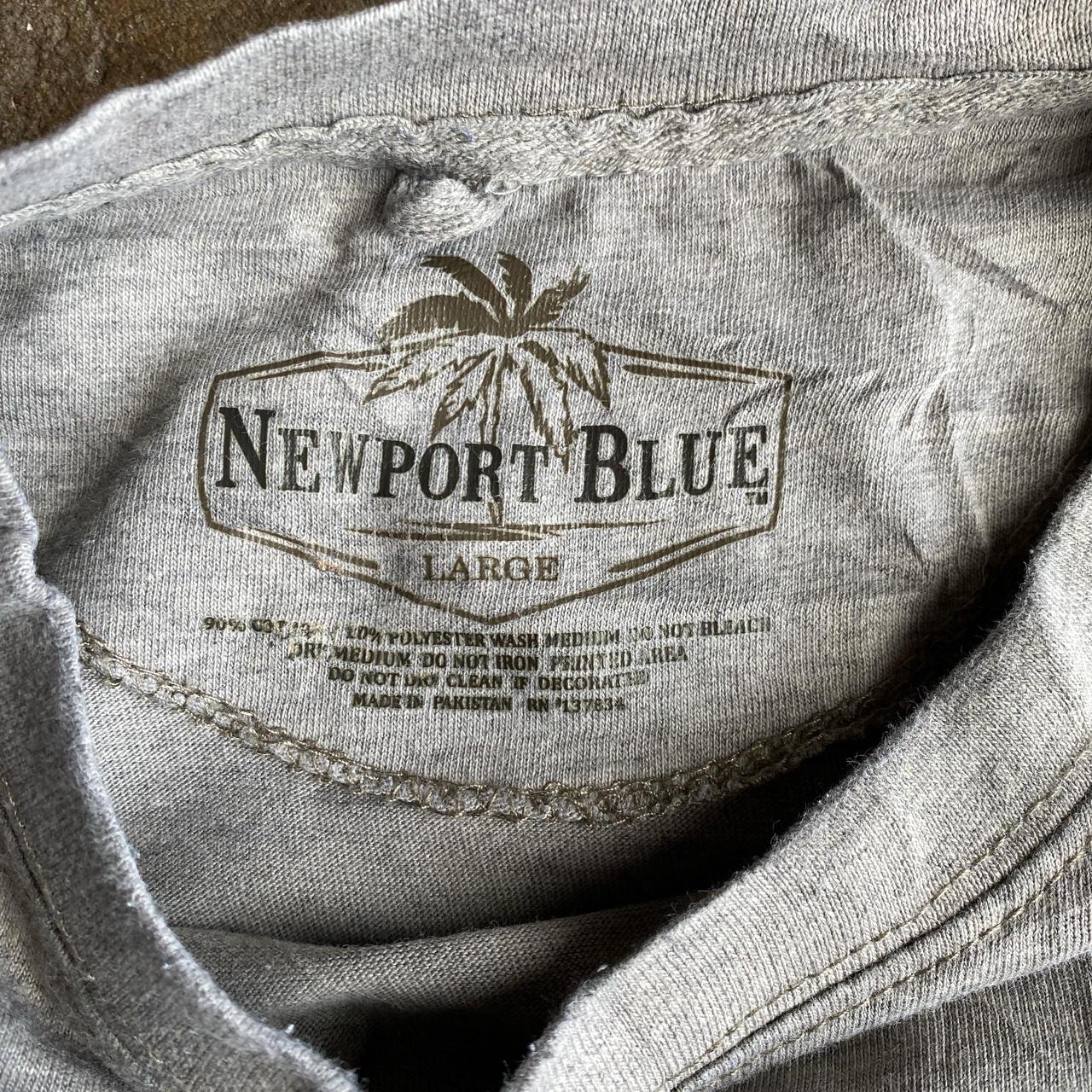Grey Newport Blue ‘Suds & Sand’ Graphic Bar T-Shirt