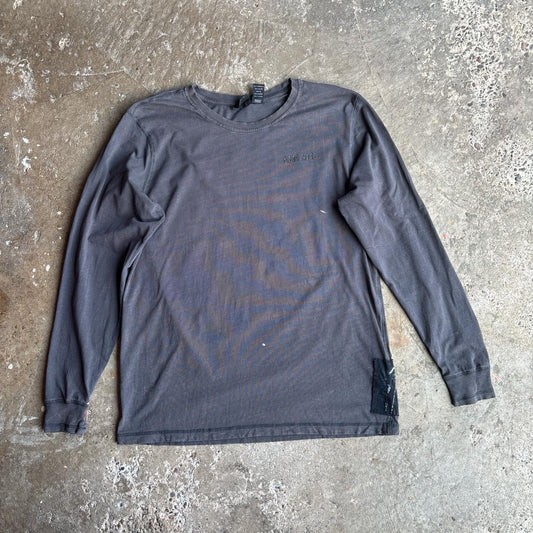 00s Grey Harley Davidson Motorcycle club long sleeve top