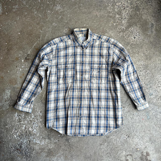 Armani Jeans Checkered Beige & Navy Shirt