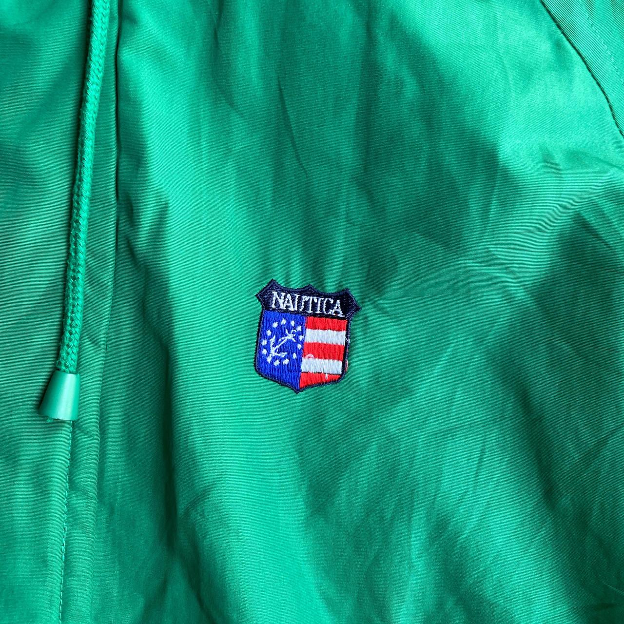Vintage Green Nautica Windbreaker Jacket - XL