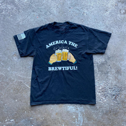 Black "America The Brewtiful" Graphic T-shirt