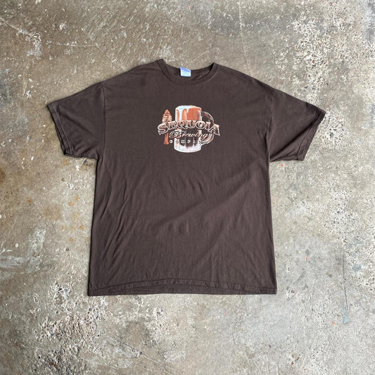 Brown Graphic Bar T-Shirt - XL