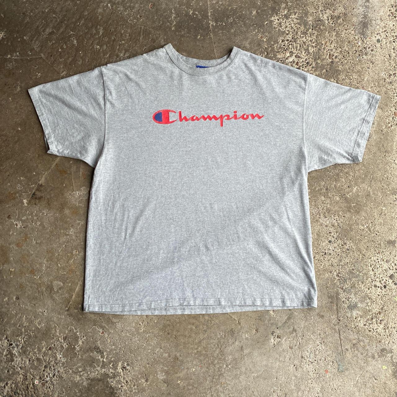 Grey Graphic Champion T-Shirt - XL