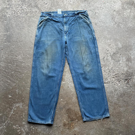 Blue Carhartt Carpenter Jean - W40/L32, Dungaree fit