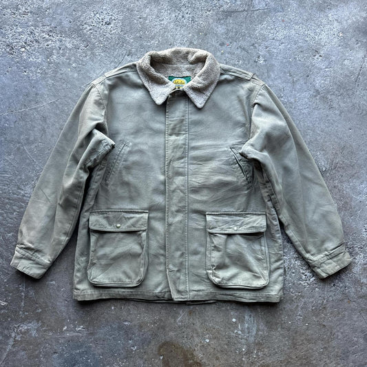 Grey Cabela’s workwear jacket with fleece lining