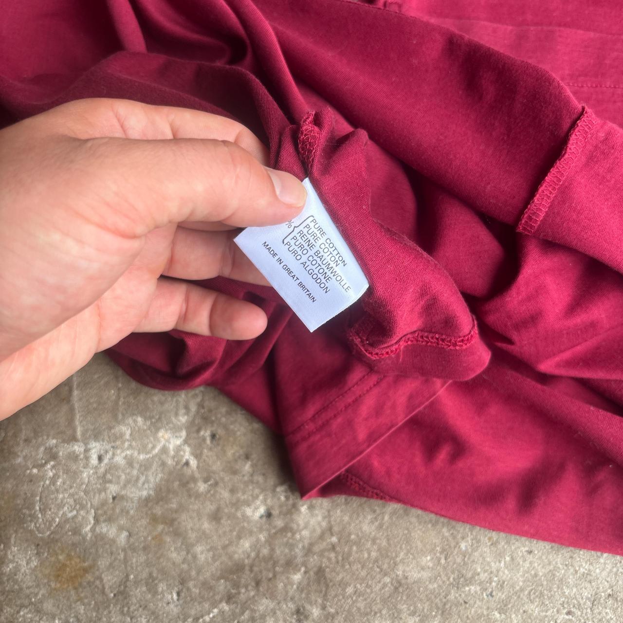 Vintage Burgundy Burberry Polo Shirt - L