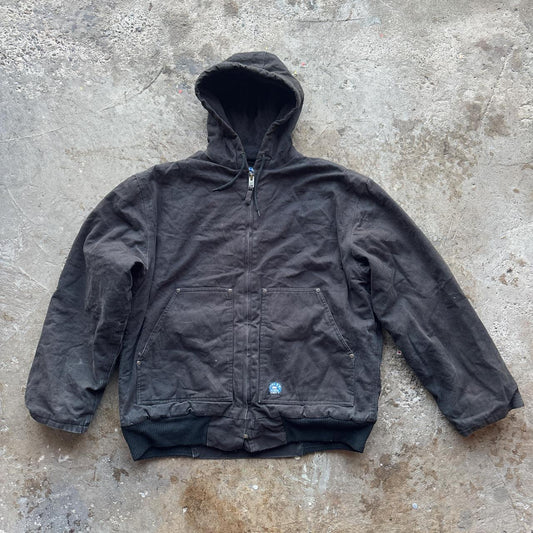 Black workwear active jacket