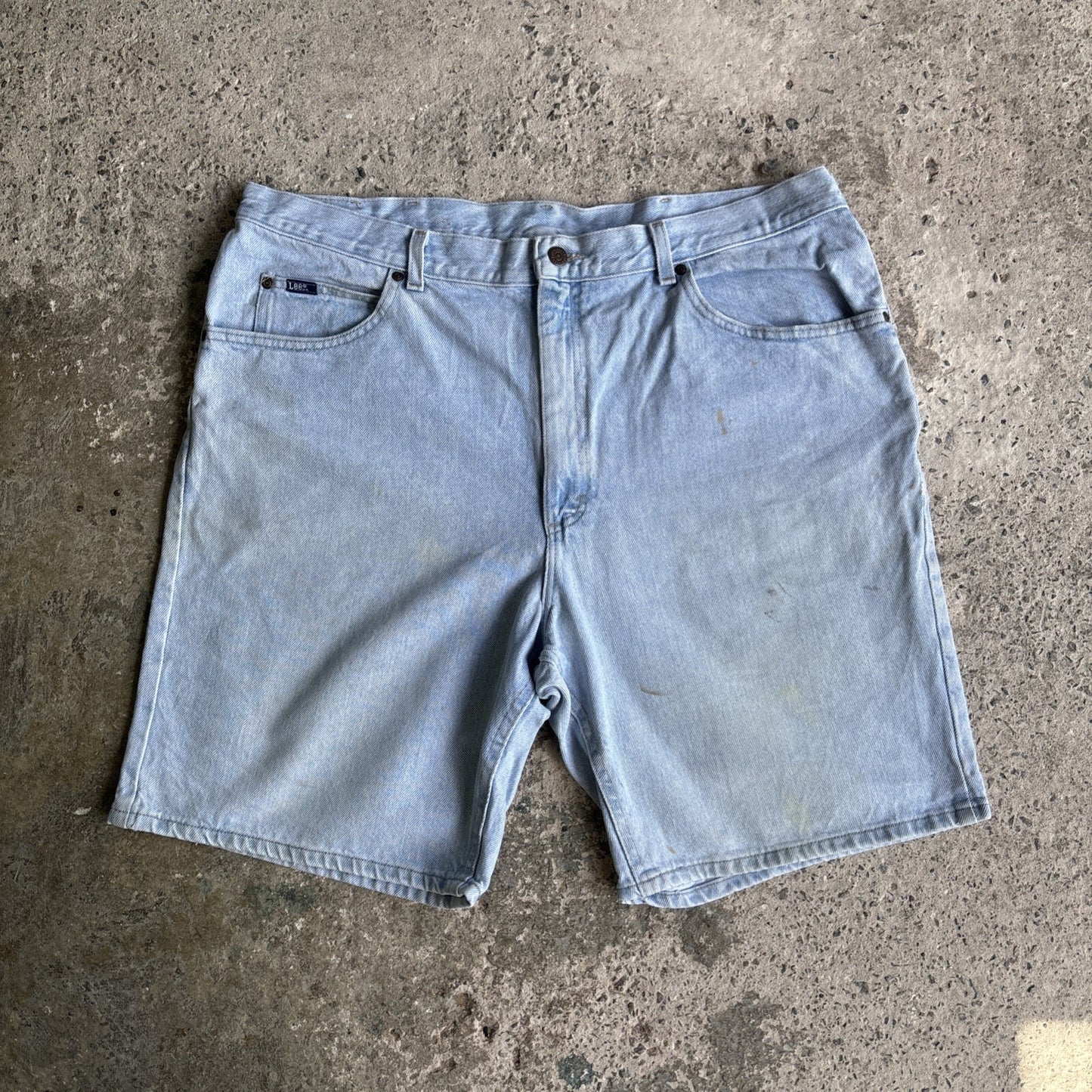 Light Blue Denim Lee Bermuda Jean Shorts | W42"