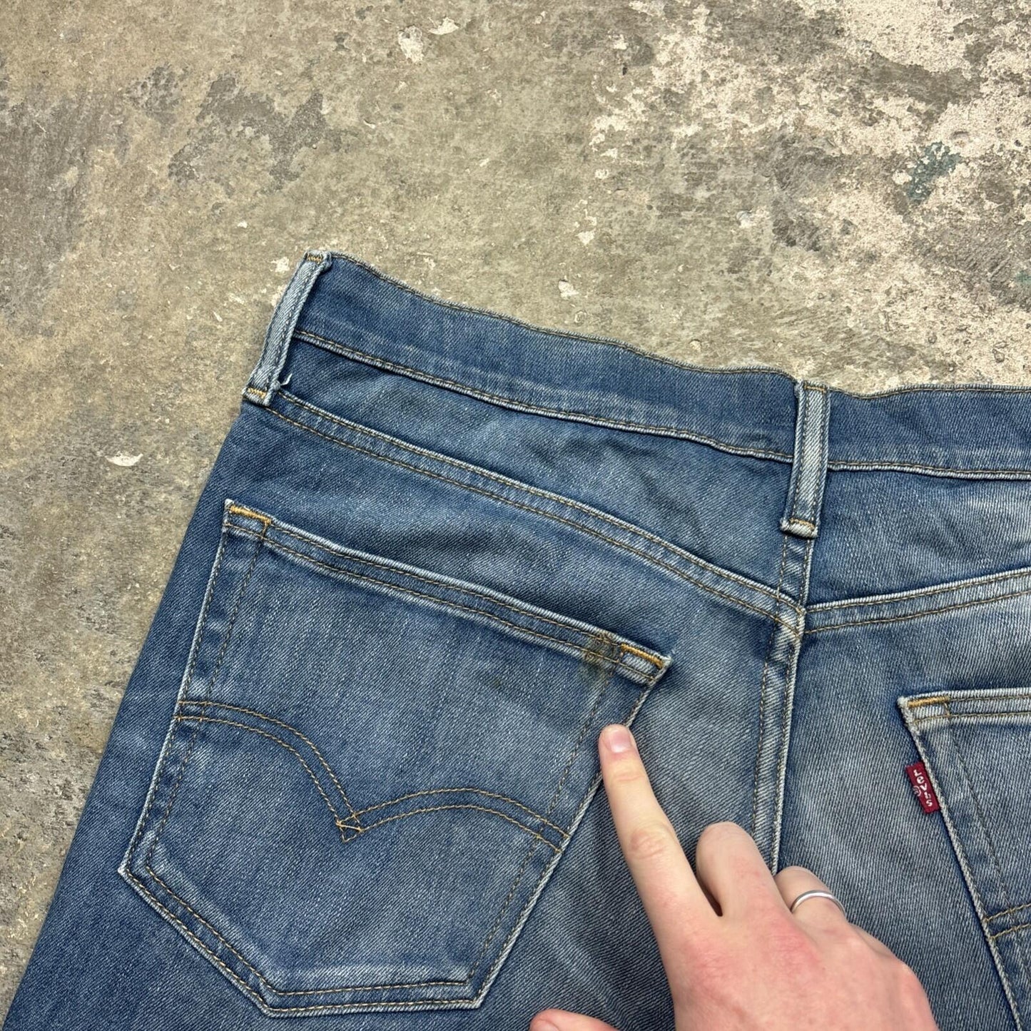Blue Denim Levi’s 511 Cut-Off Jean Shorts | W36"