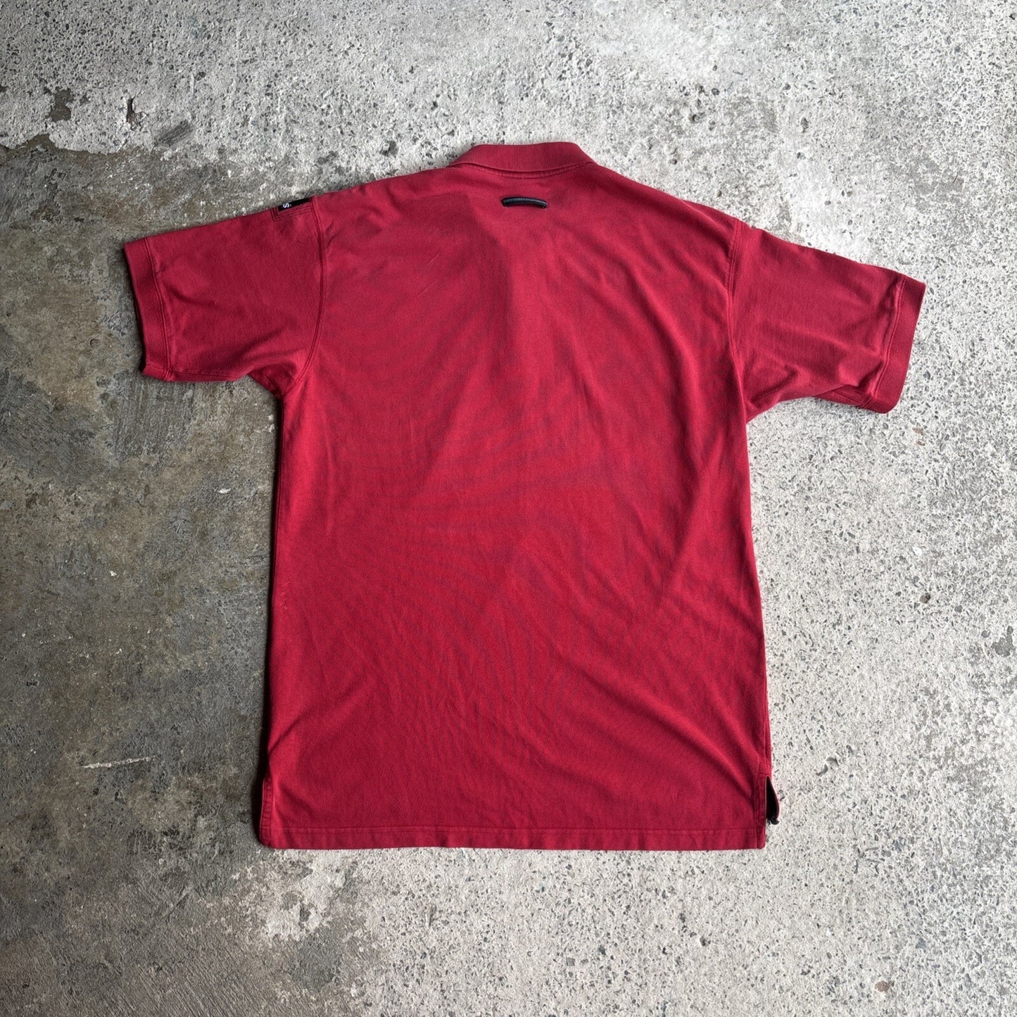 Vintage 90s Red Adidas Button Up Polo Shirt | Size: XL