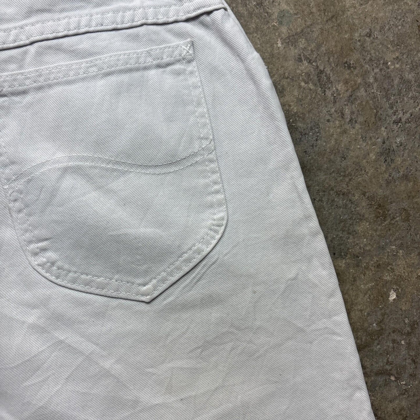 Vintage White Denim Lee Men’s Shorts | W29