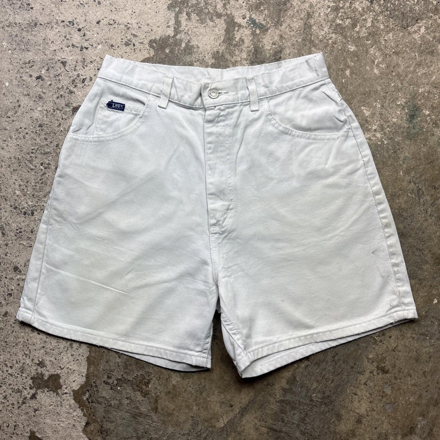 Vintage White Denim Lee Men’s Shorts | W29