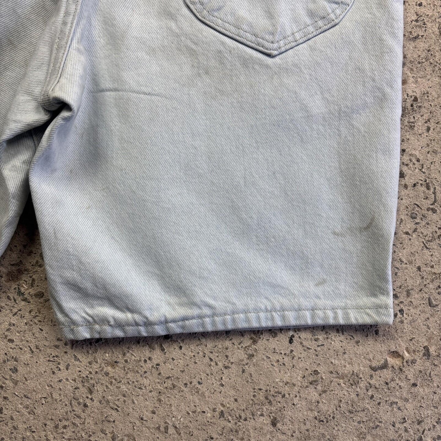 Light Blue Denim Lee Jean Shorts | W32"