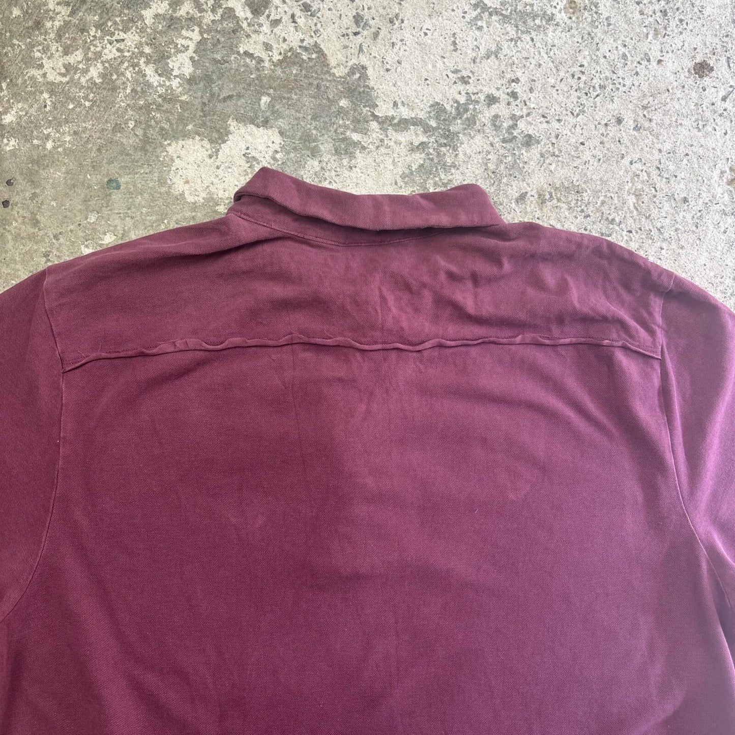 Y2K Burgundy Harley Davidson Polo Shirt | Size XL