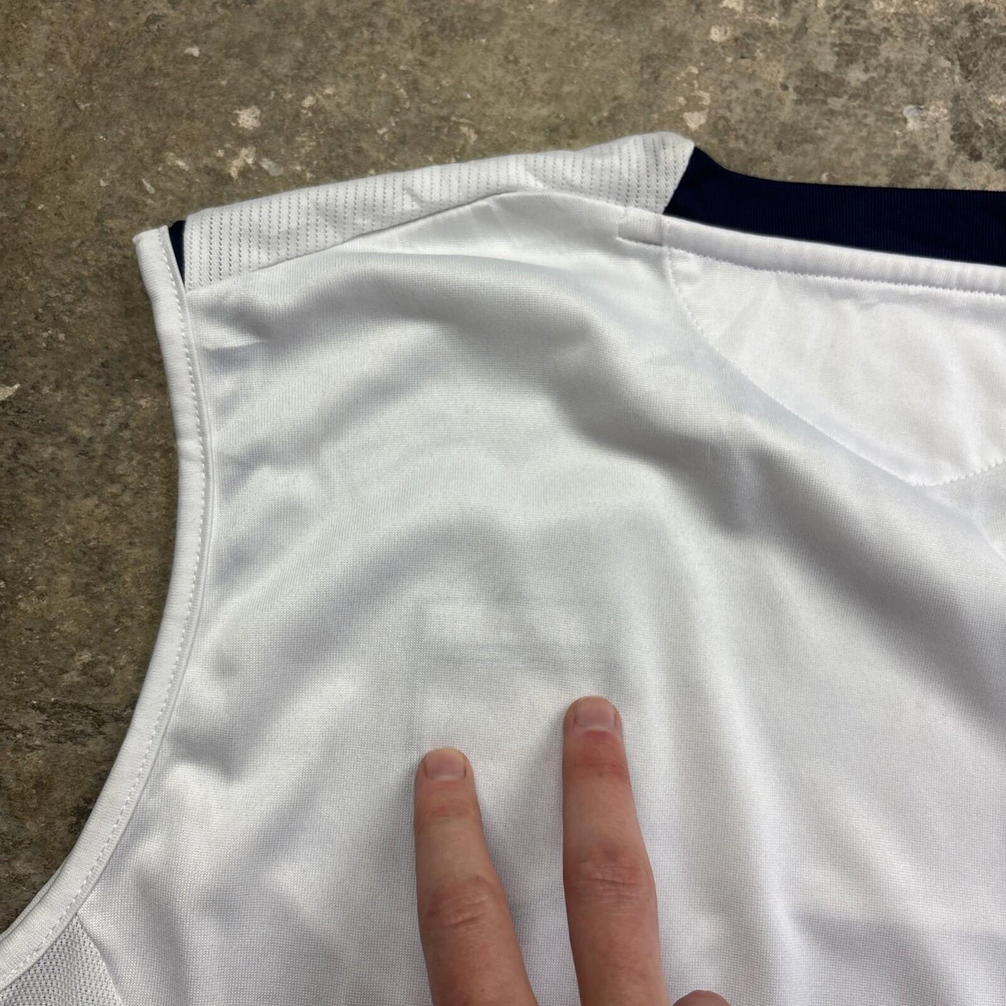 White 2000s Umbro England Football Training Vest | Size: L