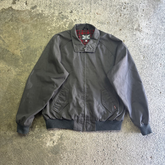 Grey Harrington Jacket W/ Tartan Interior | Size XL