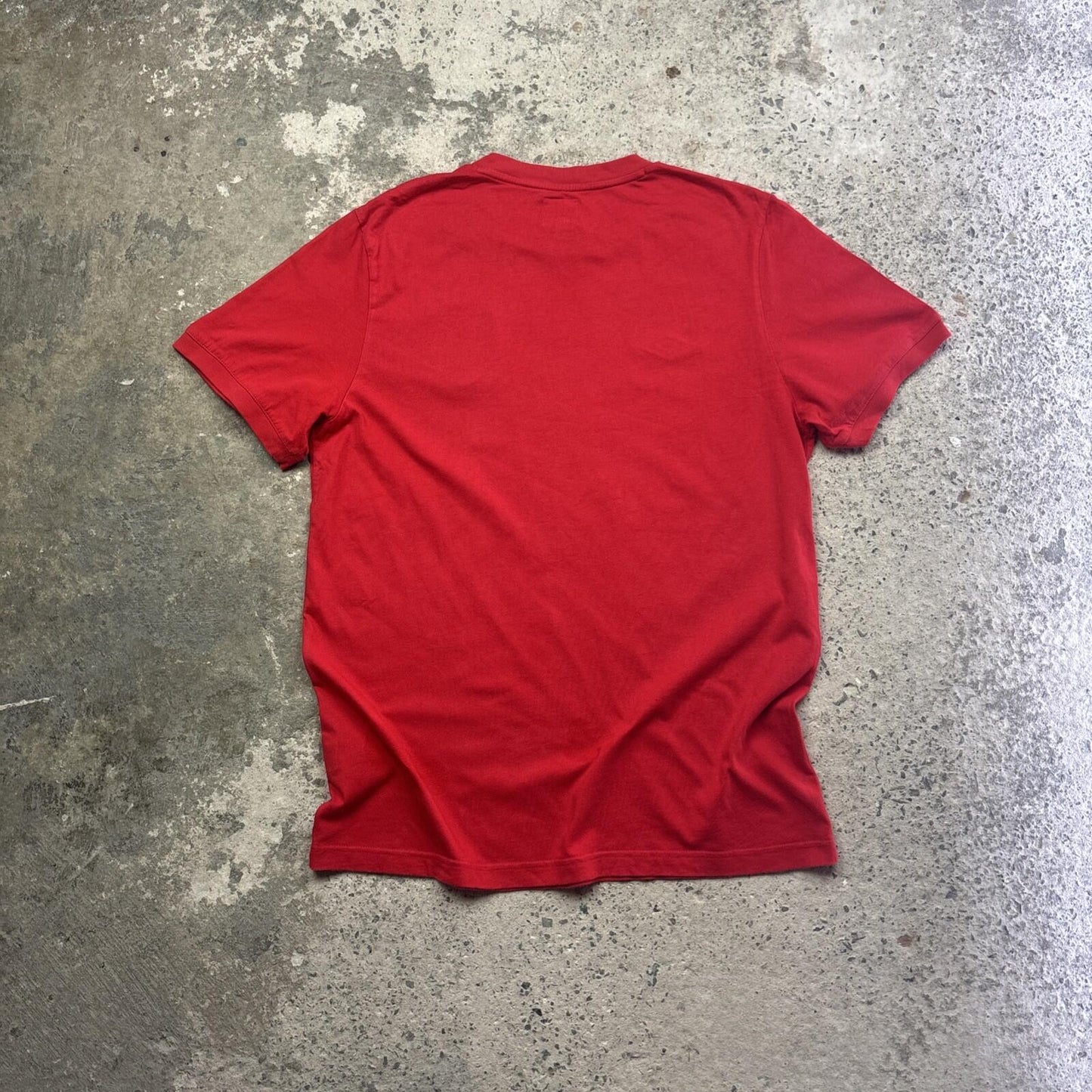 Red England Umbro Embroidered Football T-shirt | Size: L
