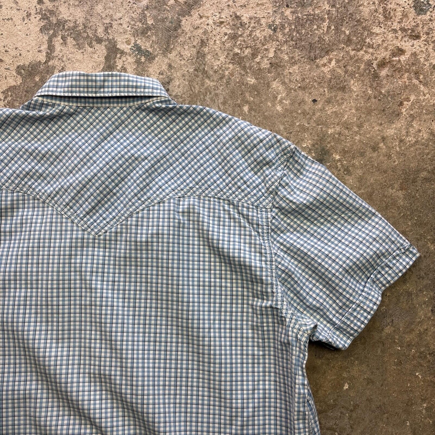 Blue Levi’s Chequered Short Sleeved Shirt Men’s  - XL