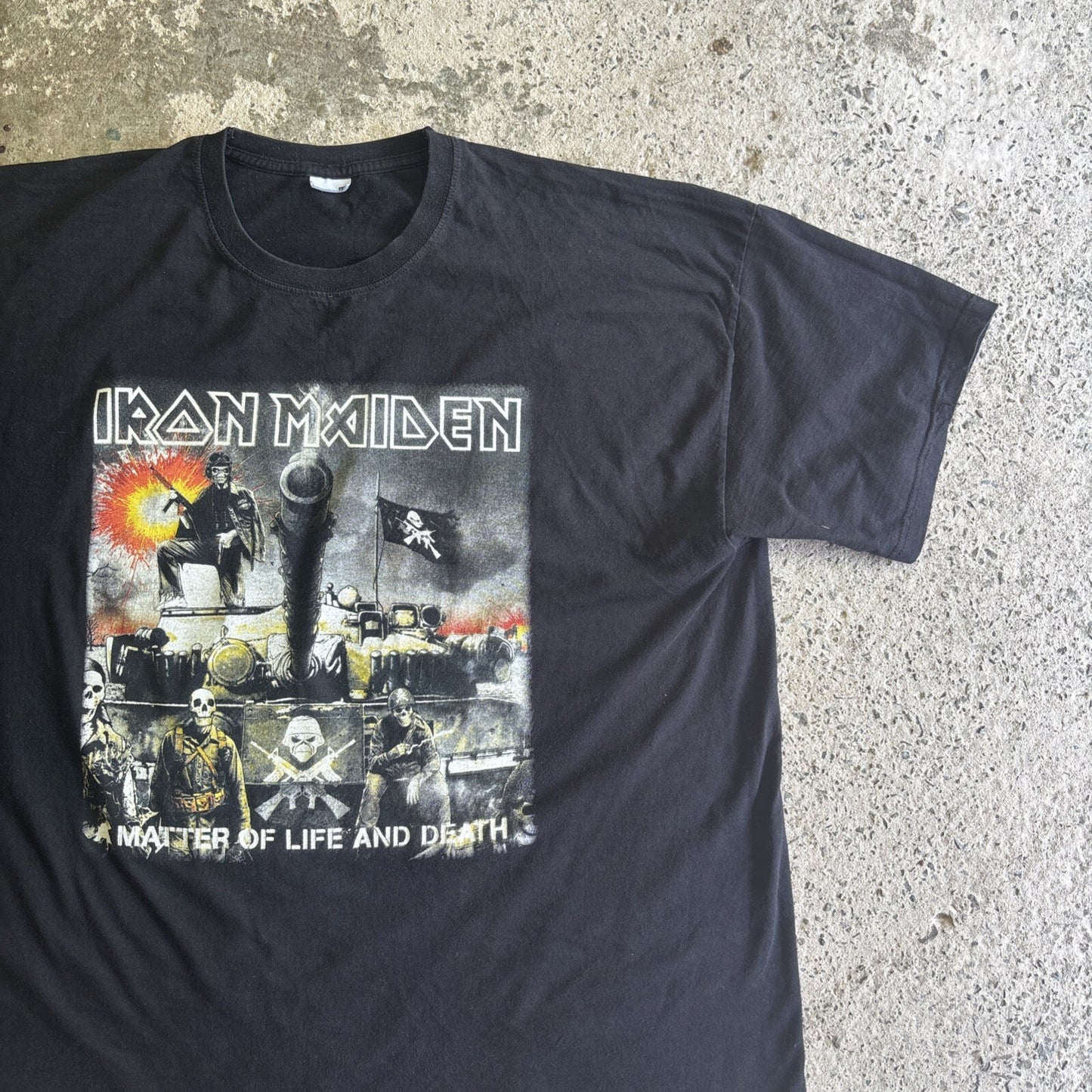 Black Iron Maiden ‘Matter Of Life & Death’ Graphic T-shirt | Size 2XL