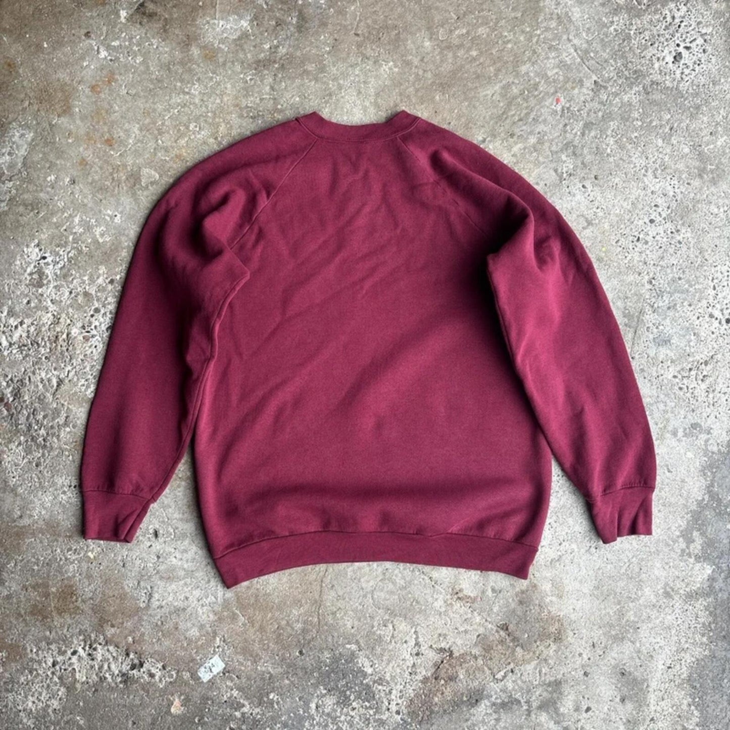 Classic Burgundy Crewneck Sweatshirt - L