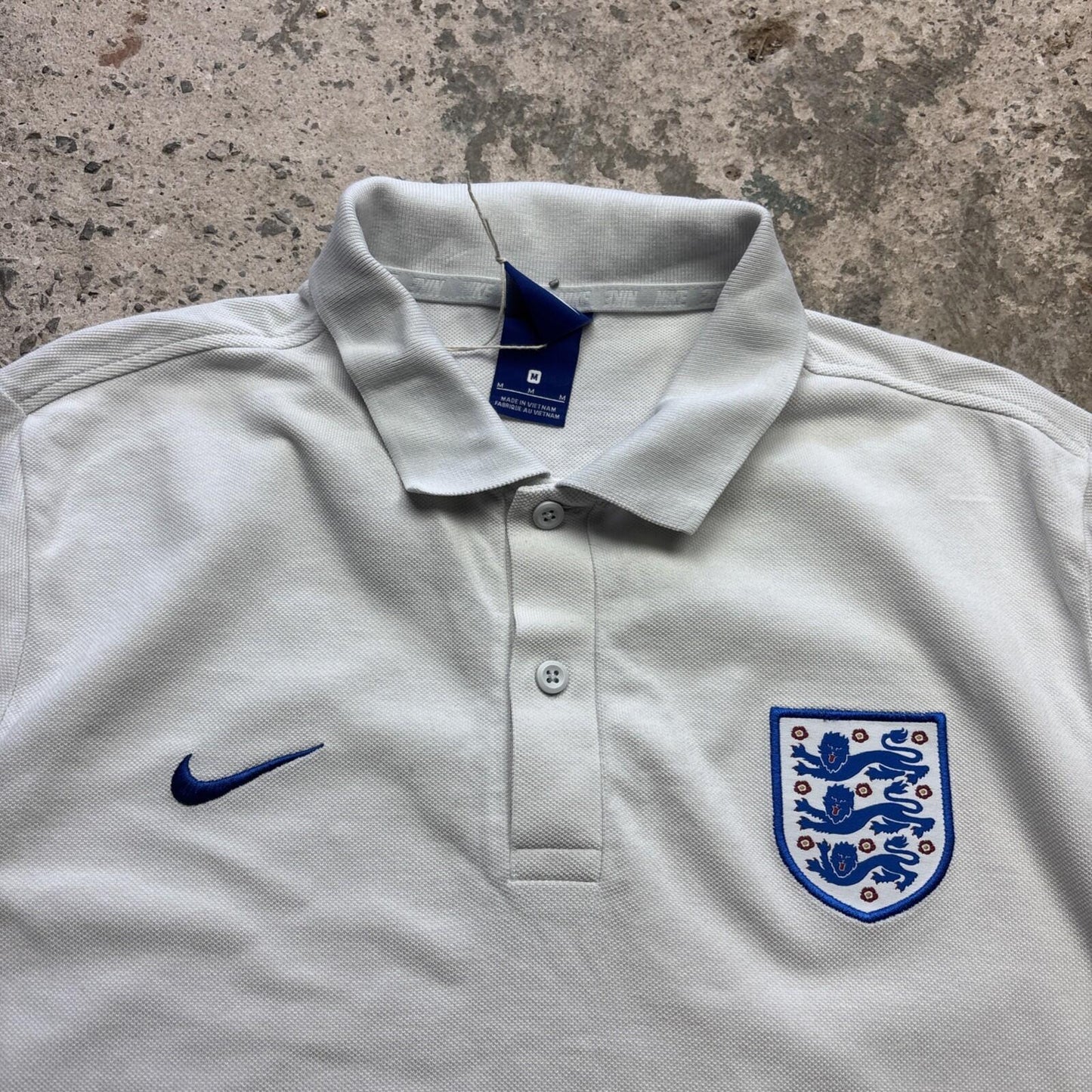 White Nike England Football Men’s Polo Shirt | M